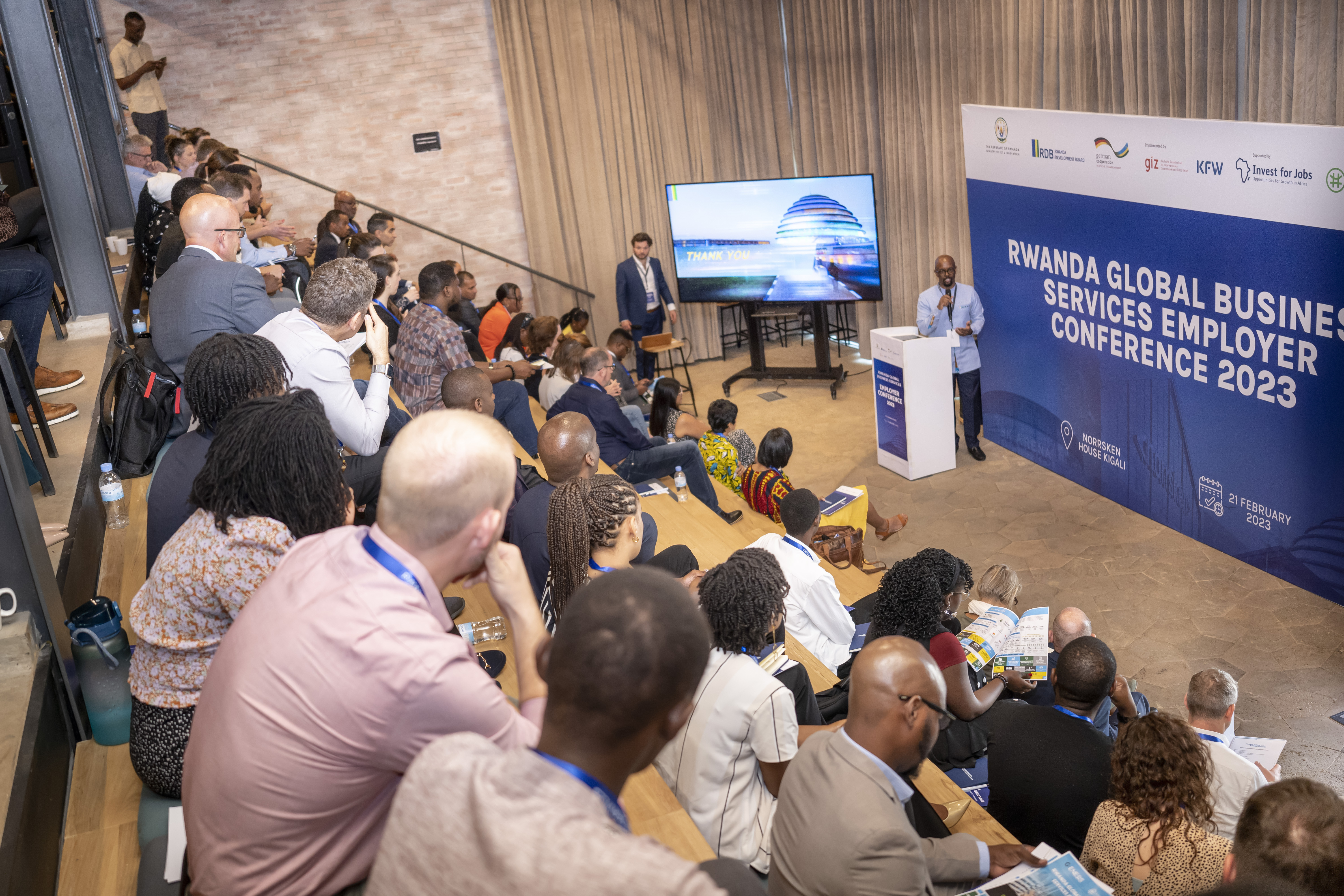 Publikum bei der Rwanda Global Business Services Employer Conference 2023
