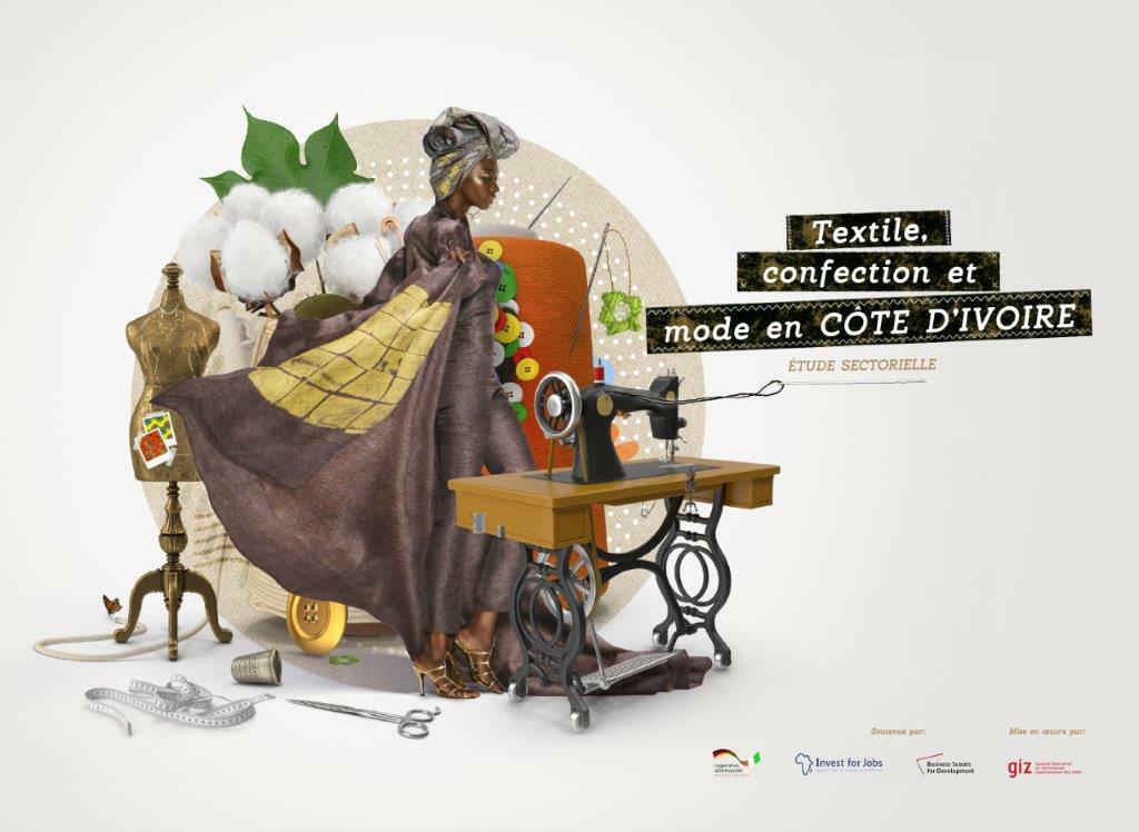 Cover der Studie Textilien, Konfektion und Mode in Côte d'Ivoire
