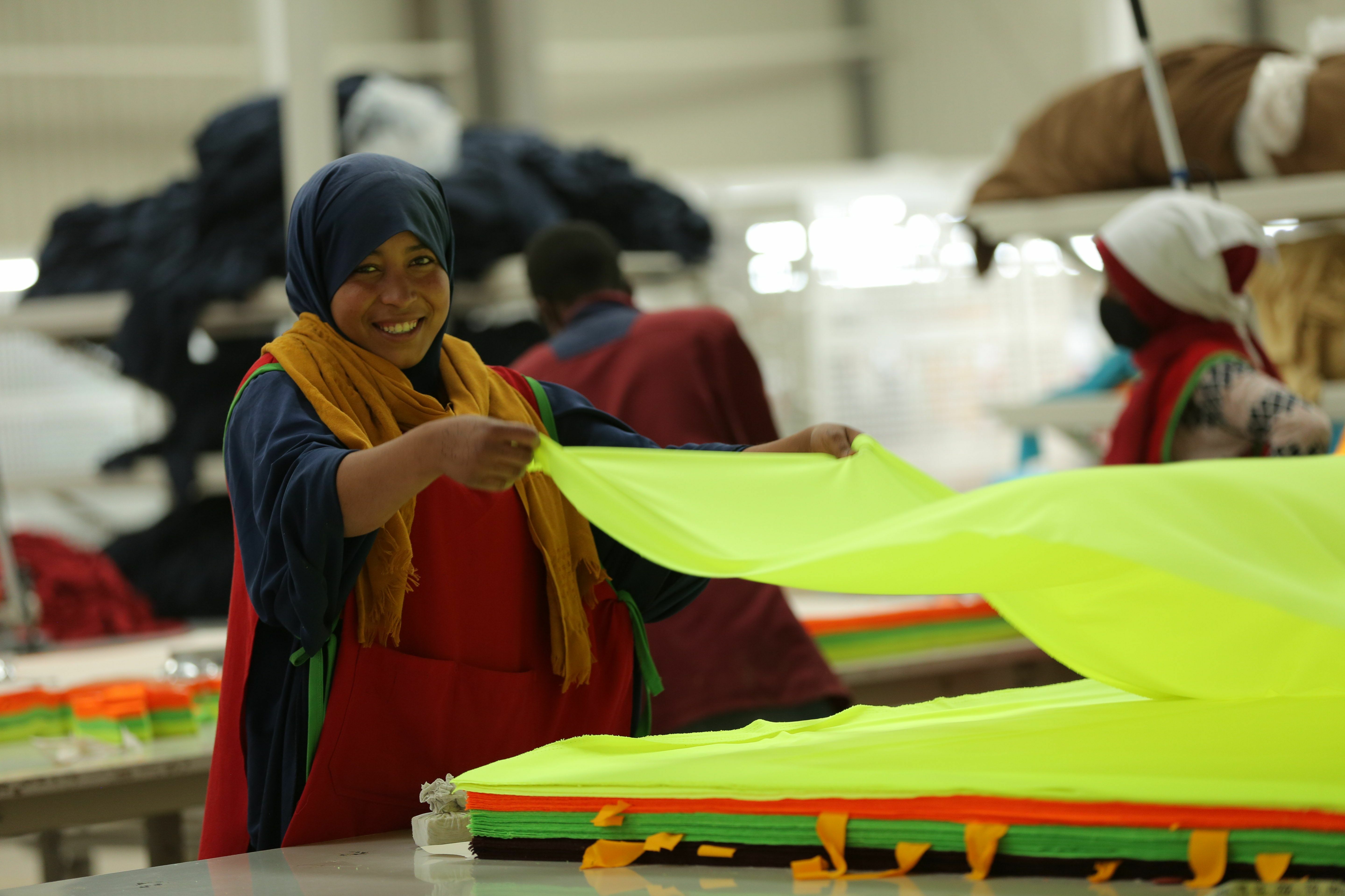 A Worker at DESTA factory in Ethiopia